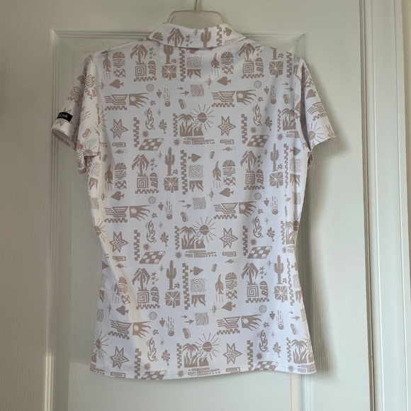 New Women’s Bad Birde Core Polo Dry Heat Stucco size M - Picture 4 of 5